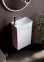 Тумба подвесная SANCOS Mini 355х205х500, с распашной дверцей, внутри 1 полка, белый глянец , арт.MN35WL Тумба подвесная SANCOS Mini 355х205х500, с распашной дверцей, внутри 1 полка, белый глянец , арт.MN35WL