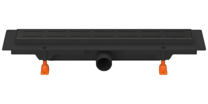 Душевой лоток 35 см Creto Walkway CRE-350 WB с решеткой, черный Душевой лоток 35 см Creto Walkway CRE-350 WB с решеткой, черный