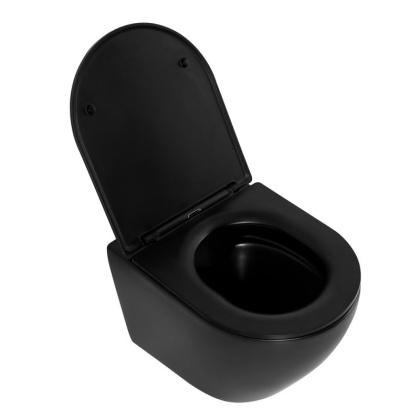 COLORATO Сиденье дюропласт, soft close, металлическое крепление, чёрное матовое, BB062SC-MB COLORATO Сиденье дюропласт, soft close, металлическое крепление, чёрное матовое, BB062SC-MB