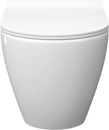 Унитаз консольный керам. LAPARET Bianca с сиденьем микролифт белый с1 Унитаз консольный керам. LAPARET Bianca с сиденьем микролифт белый с1