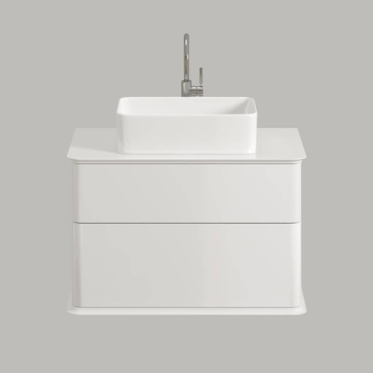 Тумба под раковину Creto Stella 80 см белый глянец, 16-CRE50/80