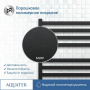 Полотенцесушитель водяной Aquatek (Акватек) Лира П16 500х1100 мм, черный муар, подключение нижнее/диагональное, сверхпрочная пищевая нержавеющая сталь AISI 304L, гарантия 10 лет Полотенцесушитель водяной Aquatek (Акватек) Лира П16 500х1100 мм, черный муар, подключение нижнее/диагональное, сверхпрочная пищевая нержавеющая сталь AISI 304L, гарантия 10 лет