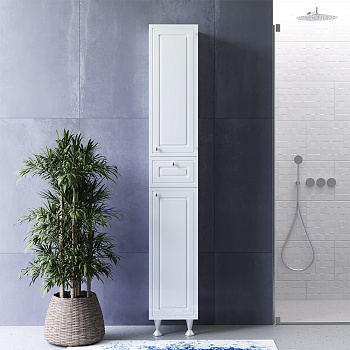 M41CSR0303WG Palace One, шкаф-колонна на ножках, универсальный, 30 см, Белый, глянец, шт M41CSR0303WG Palace One, шкаф-колонна на ножках, универсальный, 30 см, Белый, глянец, шт