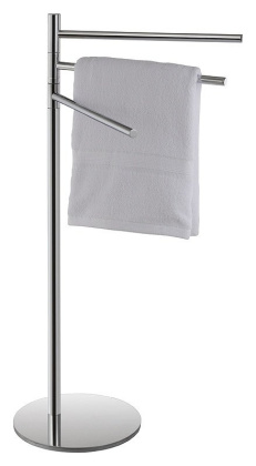 Стойка с тройным поворотным держателем для полотенец