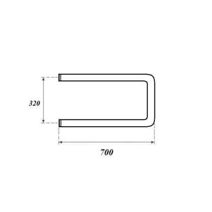 Полотенцесушитель водяной Point PN35337 320x700 П-образный (1"), хром Полотенцесушитель водяной Point PN35337 320x700 П-образный (1"), хром