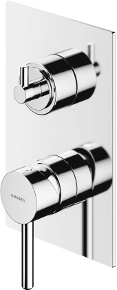 Смеситель для душа скрытого монтажа OMNIRES Y Y1237_KCR (хром)