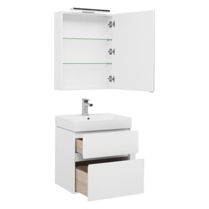 Мебель для ванной Aquanet Бруклин 60 белый Мебель для ванной Aquanet Бруклин 60 белый