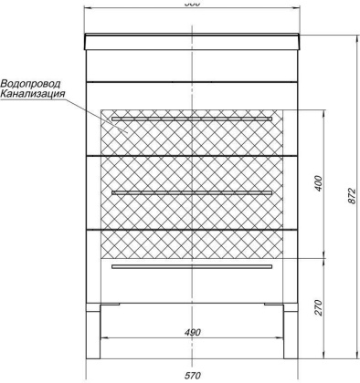 Комплект мебели для ванной Aquanet Верона 58 белый (напольный 3 ящика) Комплект мебели для ванной Aquanet Верона 58 белый (напольный 3 ящика)