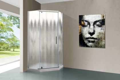 Душевой уголок Stresa VSP-1S100CH, 1000*1000, хром, стекло шиншилла