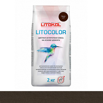 Затирка цементная LITOCOLOR L.27 венге Затирка цементная LITOCOLOR L.27 венге
