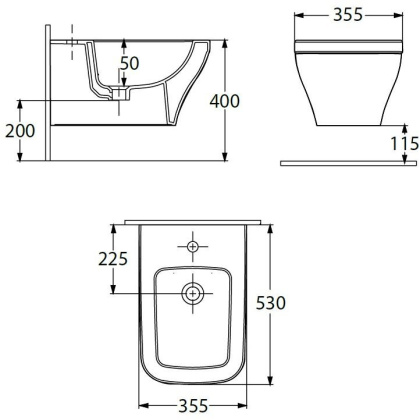Биде подвесное Allen Brau Infinity 4.21014.20 белый глянец
