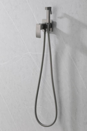 Смеситель ABBER Wasserfall AF8625NG с гигиеническим душем, никель Смеситель ABBER Wasserfall AF8625NG с гигиеническим душем, никель