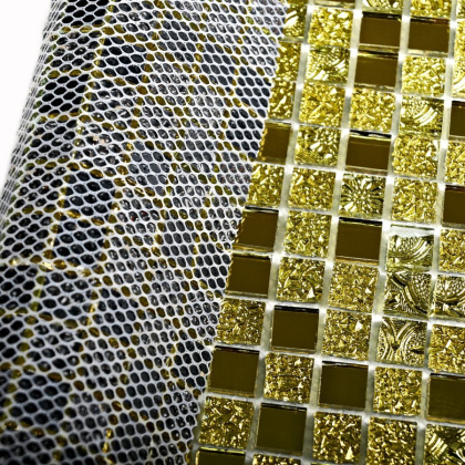 Мозаика Bonaparte Стеклянная Mirror gold 30х30 см, шт