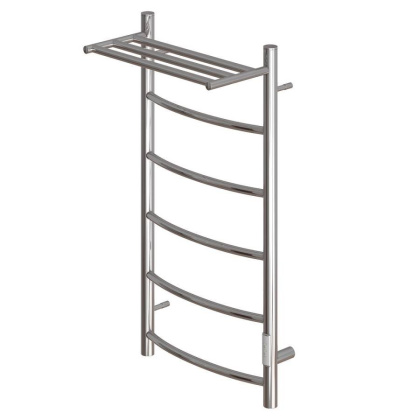 Полотенцесушитель электрический Point Афина PN04848P П5 400x800 с полкой, диммер справа, хром Полотенцесушитель электрический Point Афина PN04848P П5 400x800 с полкой, диммер справа, хром