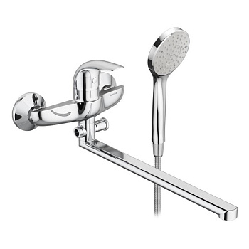 319500001 Eclipse, Смеситель Для ванны и душа с универсальным изливом и душевым комплектом, Хром