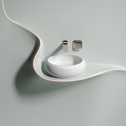 Умывальник чаша накладная круглая Element 360*360*120мм