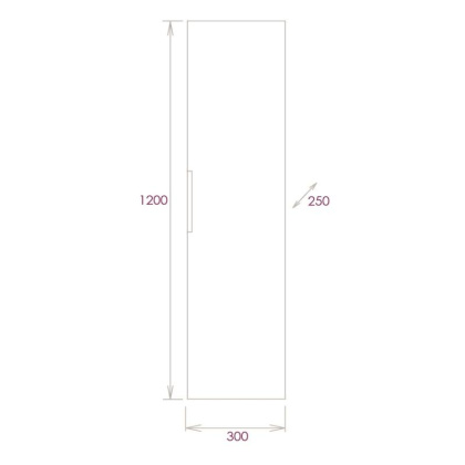 Пенал Onika Девис 30 подвесной, бетон чикаго, универсальный