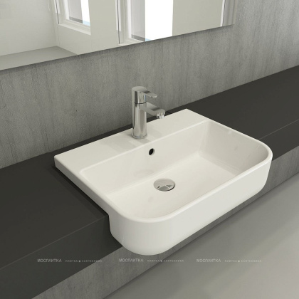 Раковина Milano размер  56x43 см , цвет белый, 1303-001-0126, шт