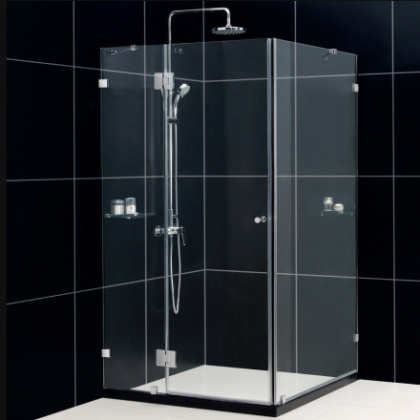 Душевой уголок RGW HO-44, 01064490-11, 90 х 100 x 195 см, дверь распашная, стекло прозрачное, хром
