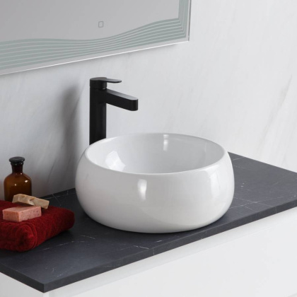 Раковина накладная керамическая круглая BB1065 Раковина накладная керамическая круглая BB1065