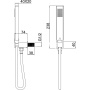 Душевой гарнитур Allen Brau Infinity 5.21021-31 черный матовый Душевой гарнитур Allen Brau Infinity 5.21021-31 черный матовый