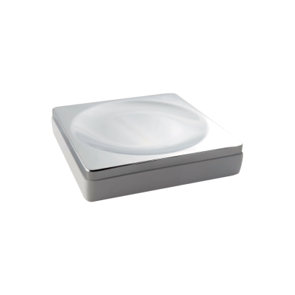 Мыльница квадратная белый-хром 10960-W-CR Boheme Мыльница квадратная белый-хром 10960-W-CR Boheme