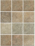 Плитка настенная 1326 Брюссель из 12 частей микс матовый 9.8*9.8*7 (96шт\0.92м2), м2