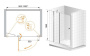 ELENA-W-B-12-90-C-Cr Душевая дверь