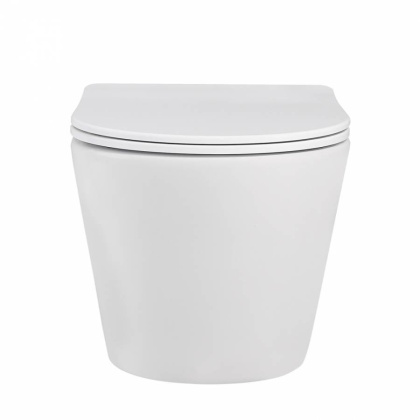 Подвесной унитаз Abber Bequem AC1102MW белый матовый с микролифтом Подвесной унитаз Abber Bequem AC1102MW белый матовый с микролифтом