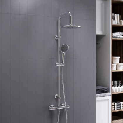 D0710400 New plus, душевая система с ТМС для душа, хром D0710400 New plus, душевая система с ТМС для душа, хром