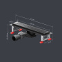 W01SC-P11-040-01BM MasterFlow Трап для душа линейный универс затвор Cut Gradient 40см цвет черн мат W01SC-P11-040-01BM MasterFlow Трап для душа линейный универс затвор Cut Gradient 40см цвет черн мат