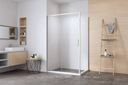 Боковая стенка Aquanet Pleasure Evo 1000 AE65-F100-CT профиль хром, стекло прозрачное