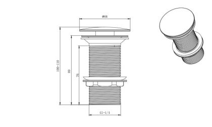 Сливной набор для раковины AQUATEK AQ6000CR Сливной набор для раковины AQUATEK AQ6000CR