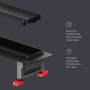 W01SC-U11-050-04BM MasterFlow Трап для душа линейный универс затвор Tile 50см цвет черн мат W01SC-U11-050-04BM MasterFlow Трап для душа линейный универс затвор Tile 50см цвет черн мат