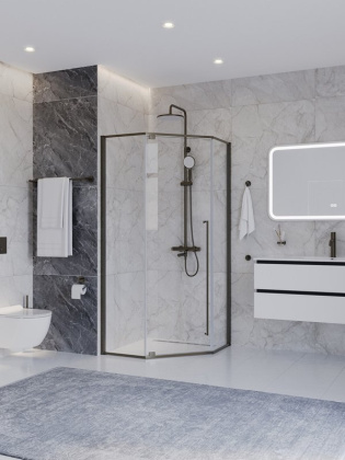 Душевой уголок CEZARES PLANE-P-1-100-C-BORO