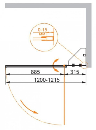 ECO-O-V-12-120/140-C-Cr Шторка на ванну ECO-O-V-12-120/140-C-Cr Шторка на ванну
