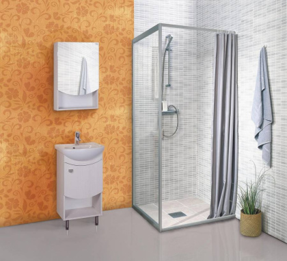 Шкаф-зеркало Onika Селена 45 бодега светлый, правый Шкаф-зеркало Onika Селена 45 бодега светлый, правый