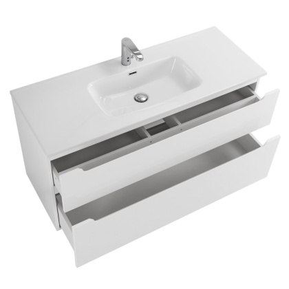 Тумба с раковиной подвесная BelBagno ETNA-H60 120 Bianco Lucido, раковина белая Тумба с раковиной подвесная BelBagno ETNA-H60 120 Bianco Lucido, раковина белая