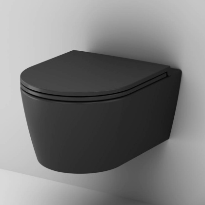 C8F1700MBSC Func подвесной унитаз 49 см FlashClean с сиденьем микролифт, черн мат C8F1700MBSC Func подвесной унитаз 49 см FlashClean с сиденьем микролифт, черн мат