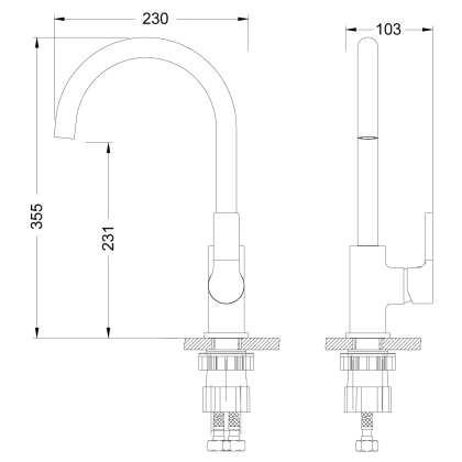 Смеситель Lemark Aura LM0605C для кухни Смеситель Lemark Aura LM0605C для кухни