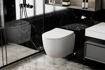 Подвесной унитаз Abber Bequem AC1100MW белый матовый с микролифтом