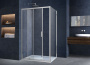 Душевой уголок Alpha VSR-3AL8010CL, 1000*800, хром, стекло прозрачное