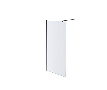AQ WIW 08020BL Душевая перегородка Walk in с держателем 800x2000 профиль черный, стекло прозрачное AQ WIW 08020BL Душевая перегородка Walk in с держателем 800x2000 профиль черный, стекло прозрачное