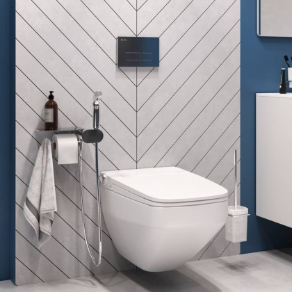 Набор подвесной унитаз с гигиеническим душем CK50H0603W Набор подвесной унитаз с гигиеническим душем CK50H0603W