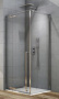 Душевой уголок Aquanet Ideal AE-AXC94MB-S-C 1400x900, прозрачное стекло