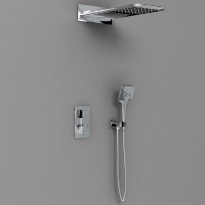 Душевой комплект VSFW-103TCH термостатический встраиваемый, двухрежимный, хром Душевой комплект VSFW-103TCH термостатический встраиваемый, двухрежимный, хром