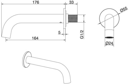 Излив Allen Brau Priority 5.31018-00 хром Излив Allen Brau Priority 5.31018-00 хром