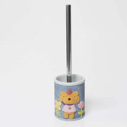 Щетка для унитаза Lossa, 9,8х34,7х10,4 см, голубая, K-3427