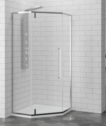 Душевой уголок RGW Stilvoll SV-81 100x100 профиль Хром стекло прозрачное