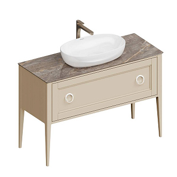 Тумба PLAZA Classic Neo напольная с ящиками 120, капучино матовая PL.CN.120.1+1\CAP.M Тумба PLAZA Classic Neo напольная с ящиками 120, капучино матовая PL.CN.120.1+1\CAP.M